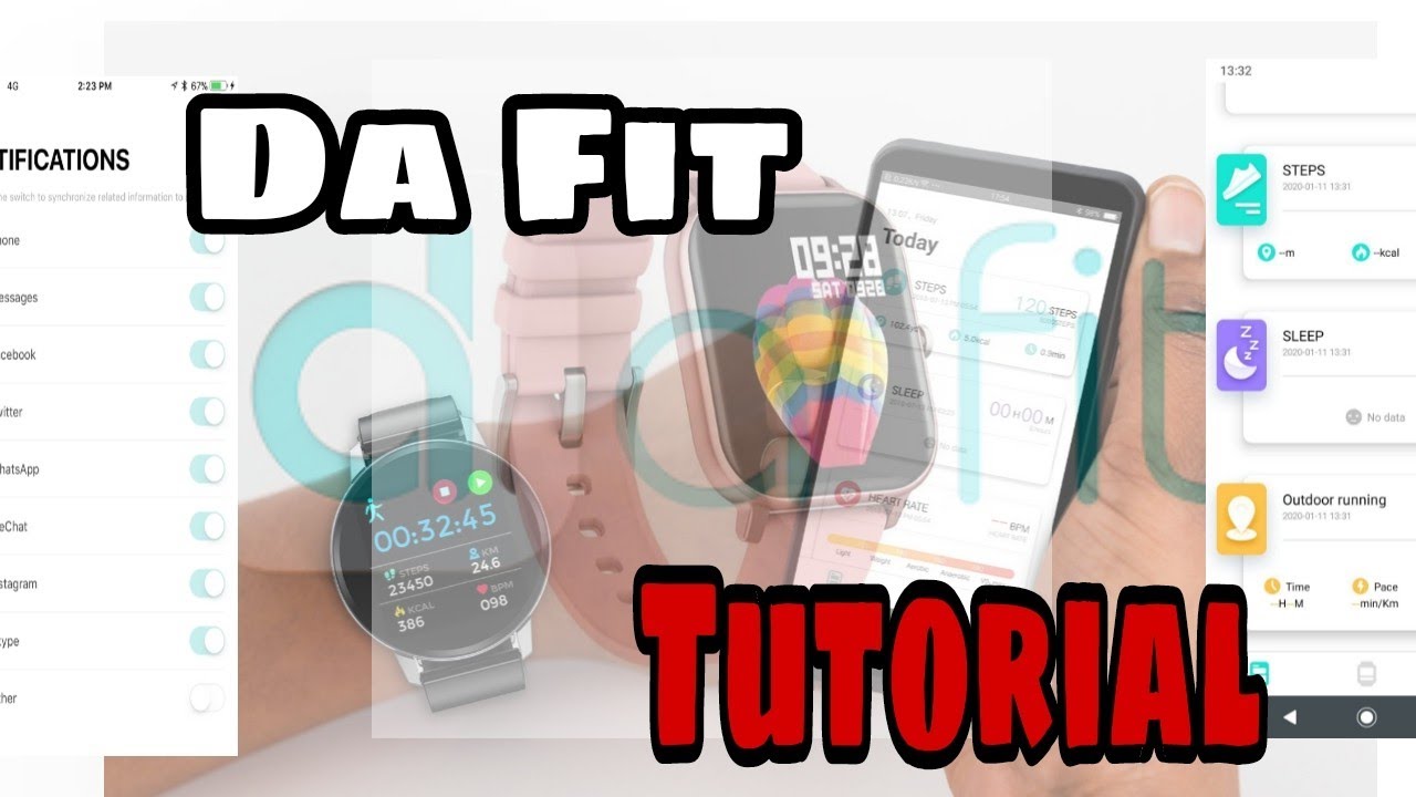 Как настроить умные часы Da Fit | Видеоруководство по приложению DaFit
