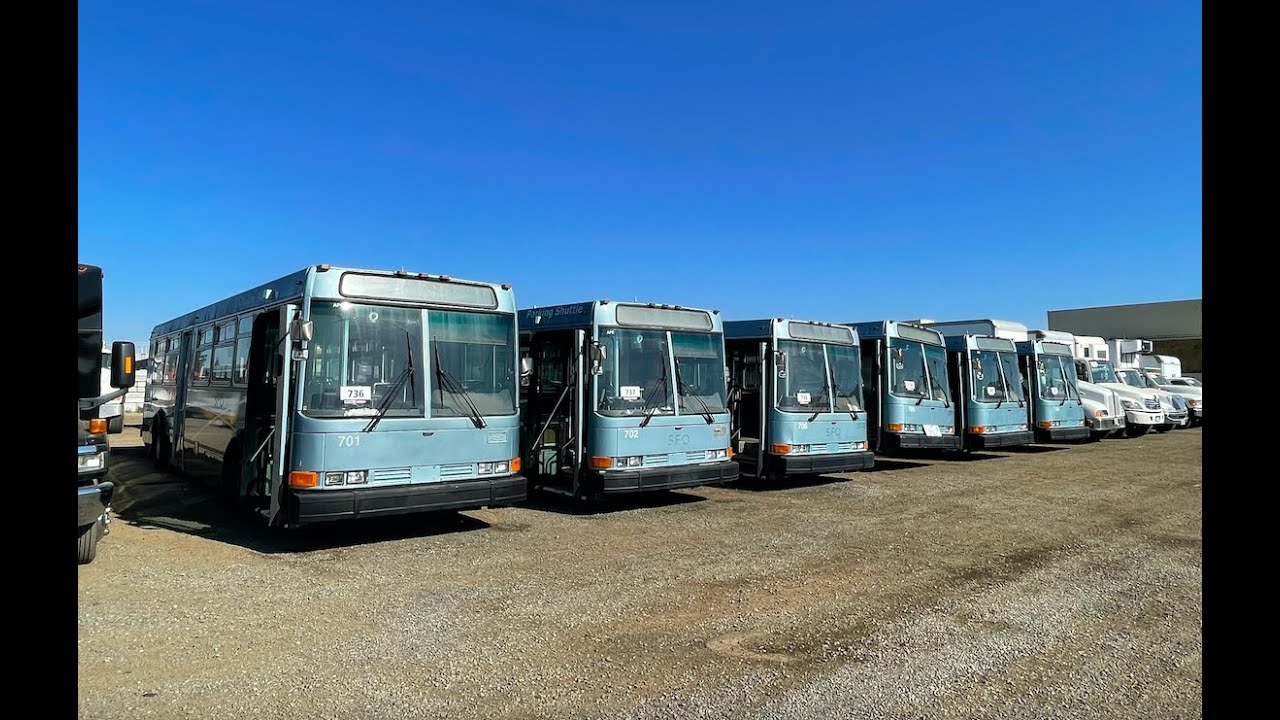 Ex-MUNI Exx-SFO Airport NABI 416.12s at auction 2/12/22