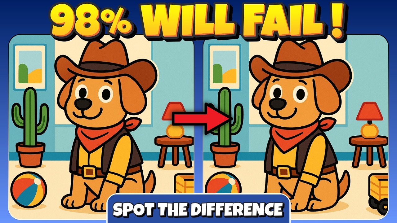 Find The Difference: 98% Fail This Challenge. Can You Spot What's Different?