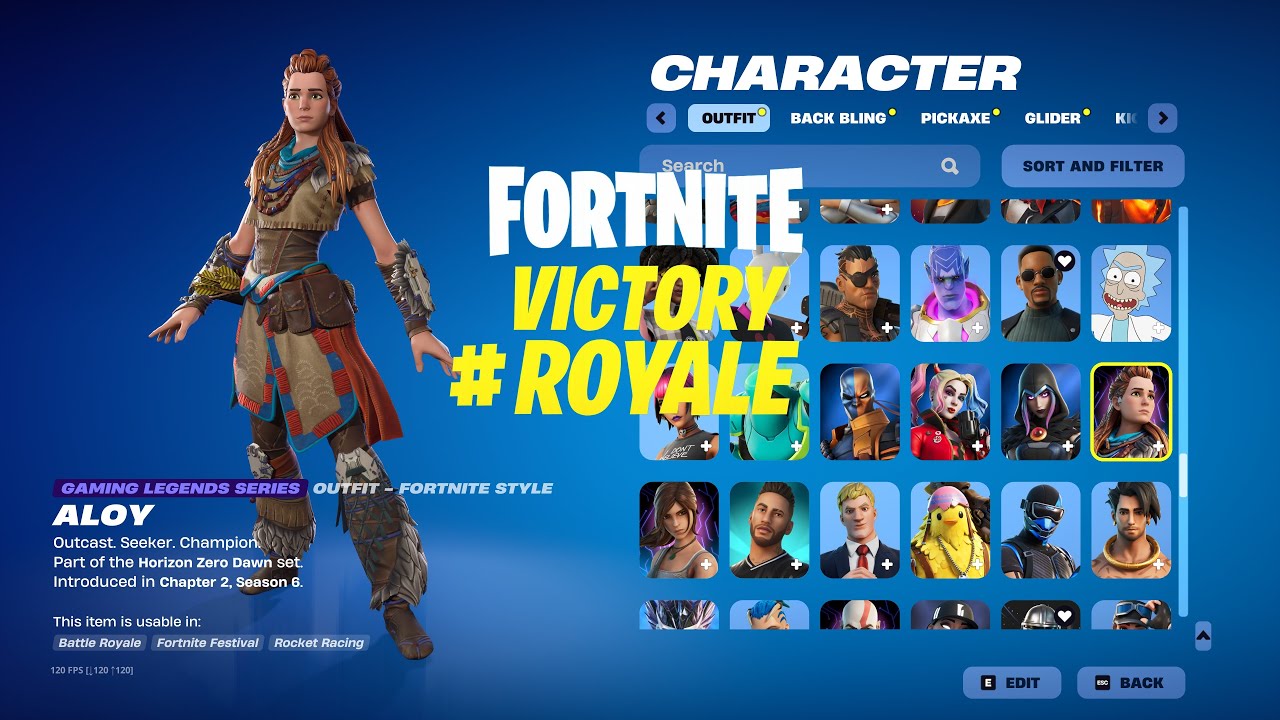 Fortnite Aloy Skin Gameplay Victory Royale RTX 5090 4K