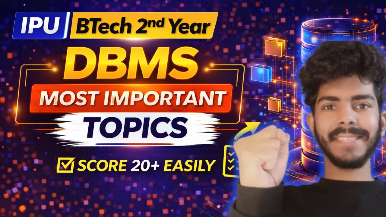 DBMS Most Imp Topics IPU B.Tech