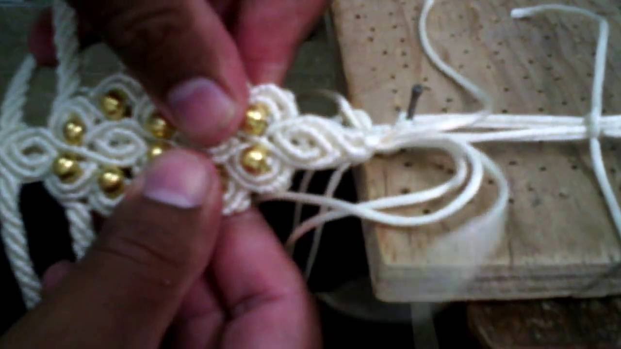 sandalias macrame  como tejer. 1 de 5