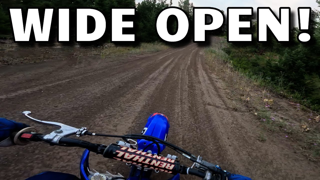 Ripping YZ85 WIDE OPEN