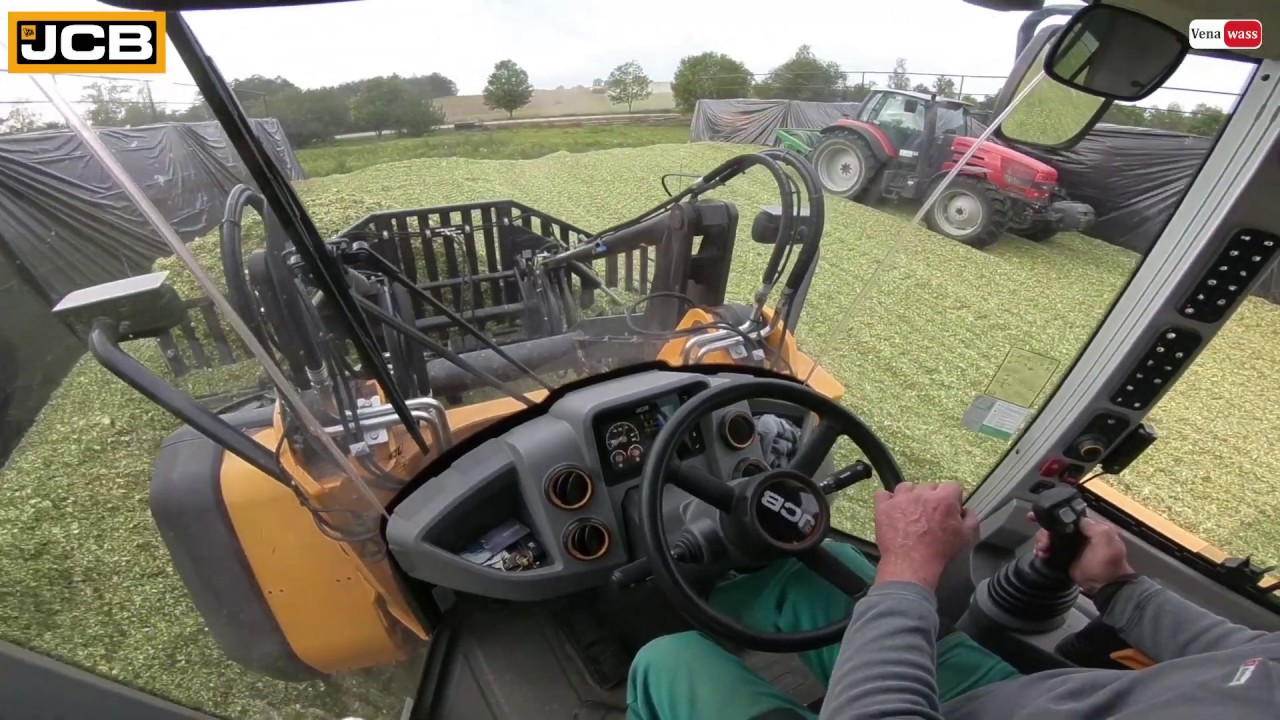 JCB 427 Agri   Družstvo vlastníků Batelov  Silage 2019  Kostelec u JIhlavy,  Salavice
