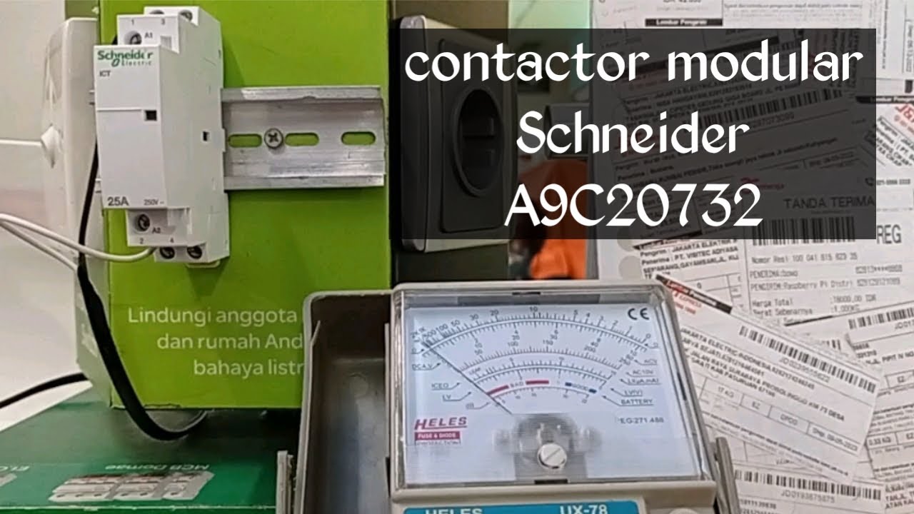 contactor modular Schneider A9C20732 25A 220VAC