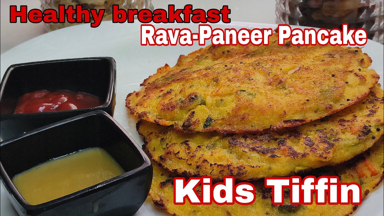 Rava Paneer Pancake | Healthy Breakfast Idea | Sooji Nasta Recipe | Semolina Breakfast Recipe