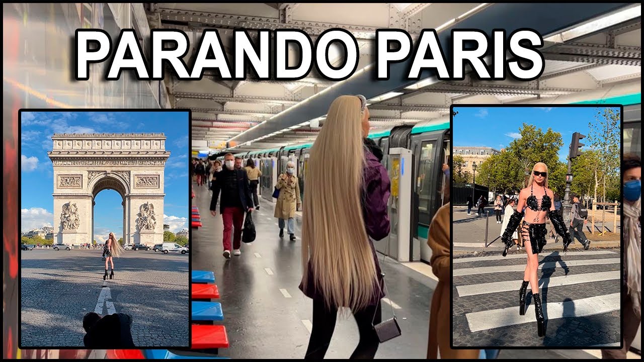 SAI MONTADA PELAS RUAS DE PARIS