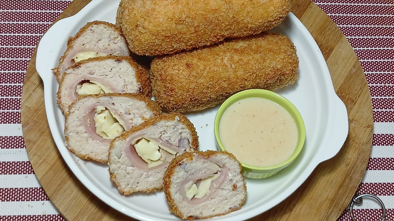 Ground Chicken Cordon Bleu with white sauce | Lutong Bahay ni Owa