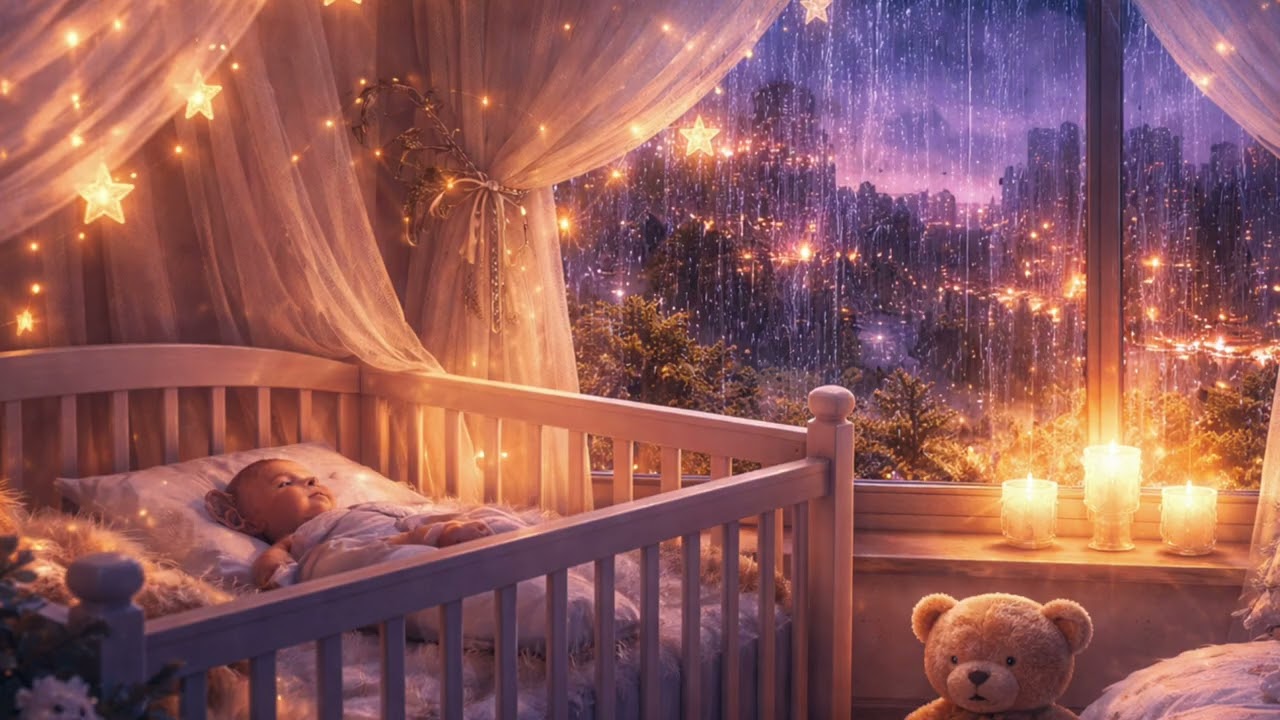 baby sleep music 🌙 calming modern lullaby lofi for deep sleep (no ads, peaceful night sounds)