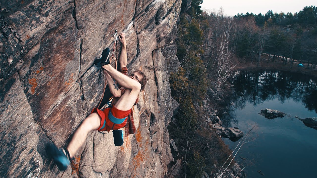Seamstress the best 5.12 in Ontario @ McCrae Lake
