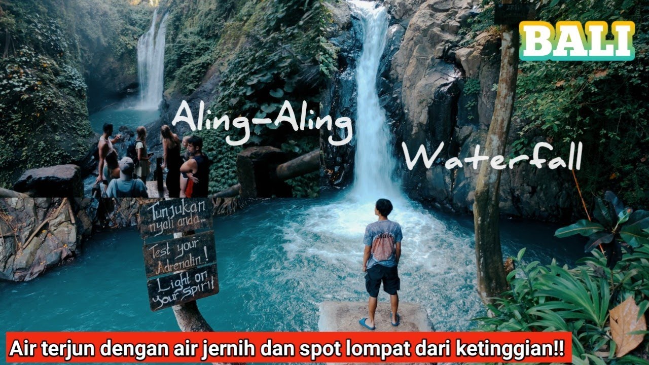 Air terjun dengan Air jernih di Bali‼️Aling-Aling Waterfall