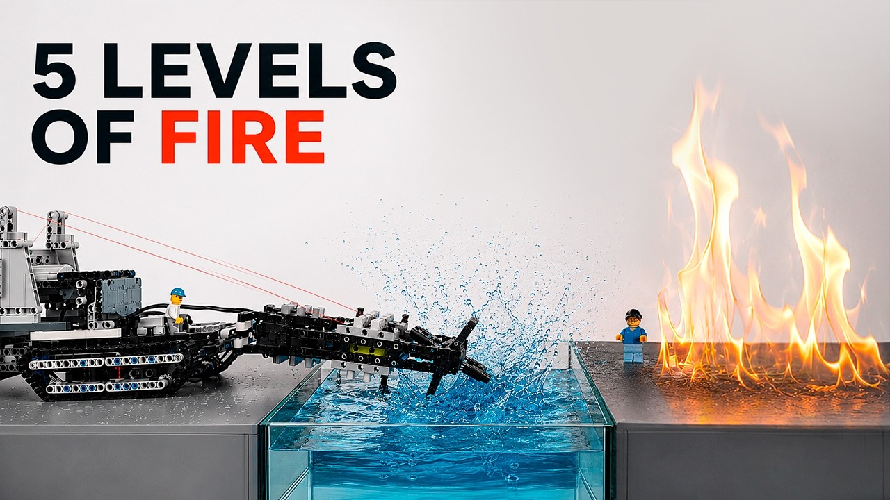 I Built LEGO Machines to Extinguish 5 Levels of Fire (Gets Insane)