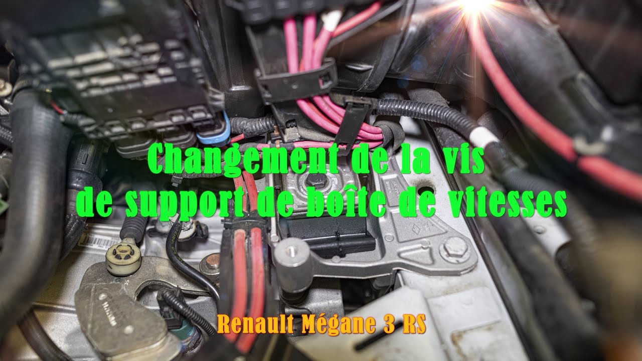 [Tutoriel] Changement Vis Renforcée Support de Boîte de Vitesses - Renault Mégane 3 RS