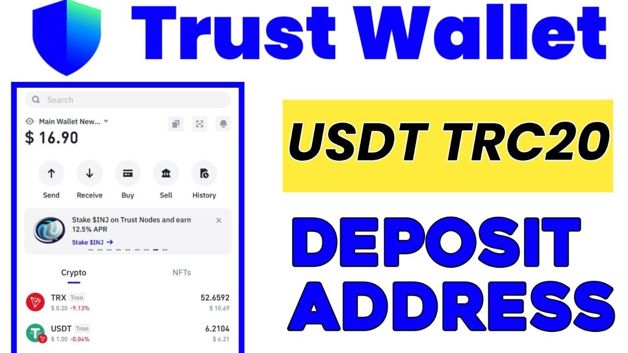 Trc20 usdt in trust wallet || Trc20 wallet address || Trc 20 Deposit Address