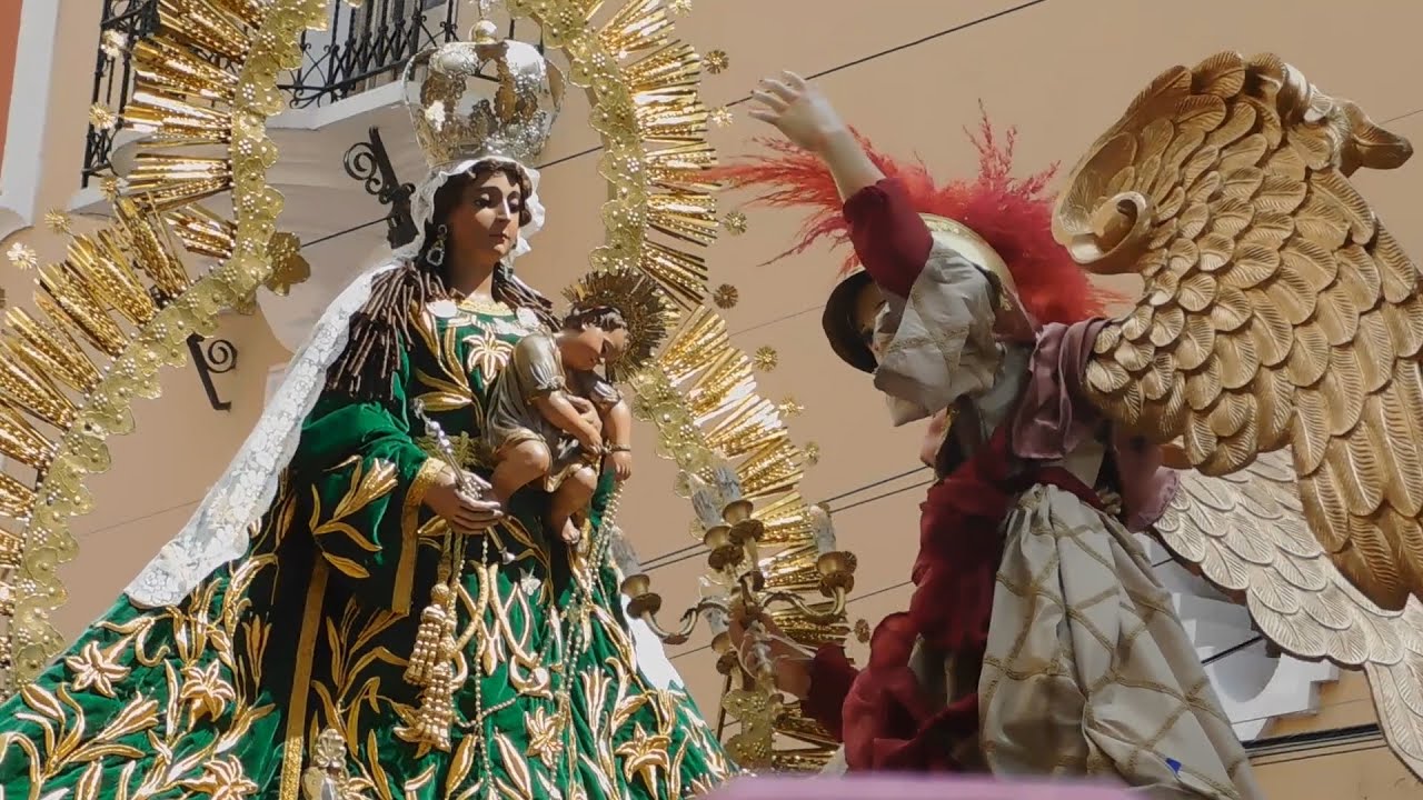 La Caída del Sol, Procesión Virgen del Rosario por Arco de Correos 2024. Templo de Santo Domingo.