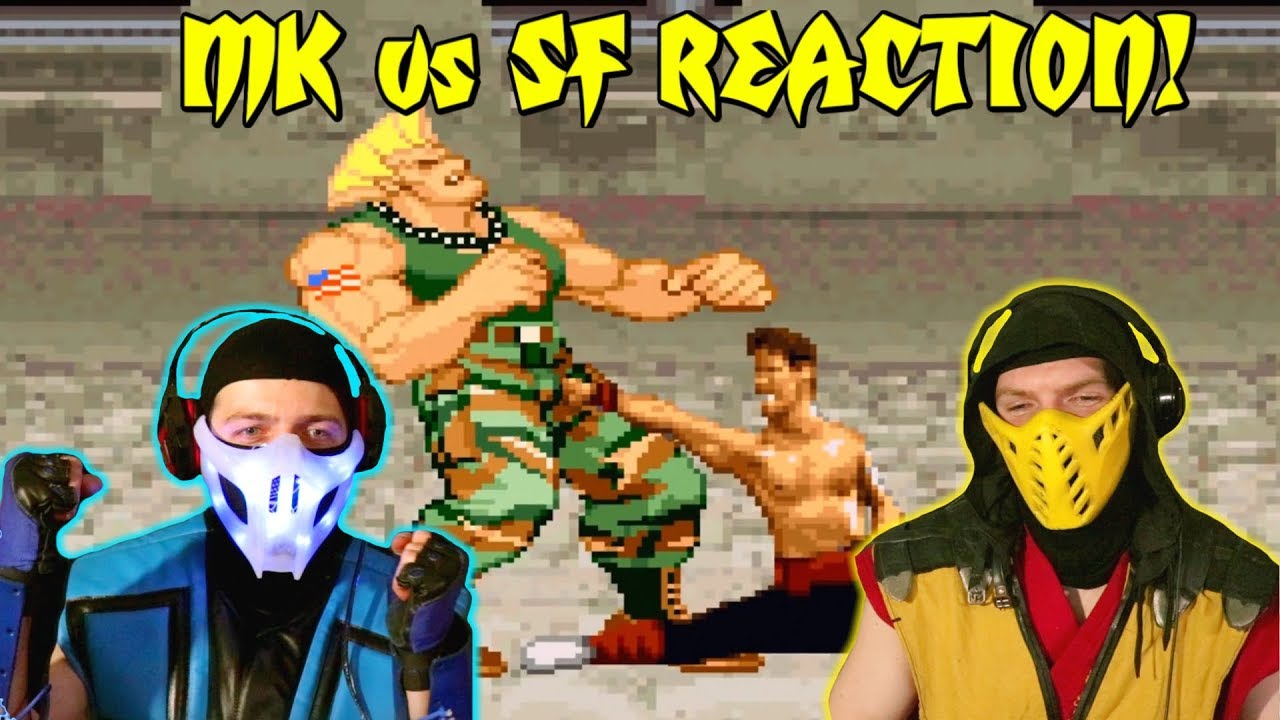 Scorpion & Sub-Zero REACT - Mortal Kombat vs Street Fighter (Scouthedog1 Animations) | ПАРОДИЯ НА...