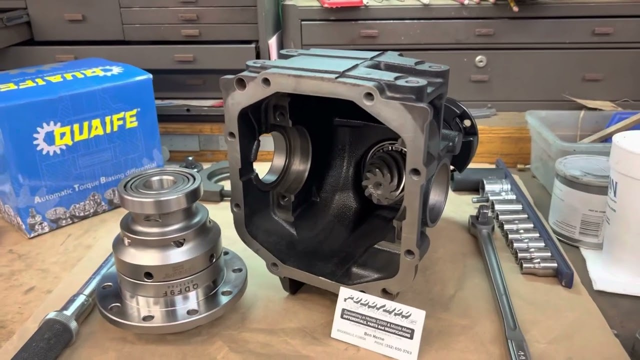 PuddyMod NC Miata differential restored with Quaife LSD and 4.77 gear ratio