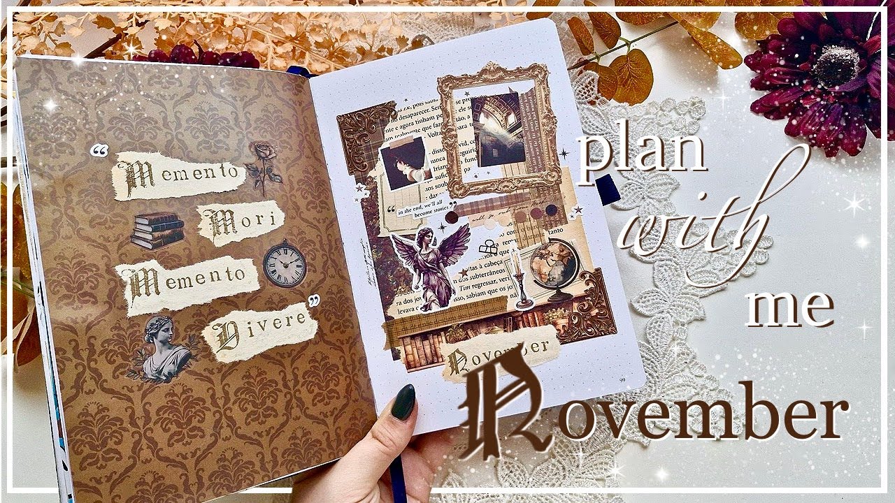 November 2025 | PLAN WITH ME | Dark Academia Theme 🕰️ Bullet Journal Setup
