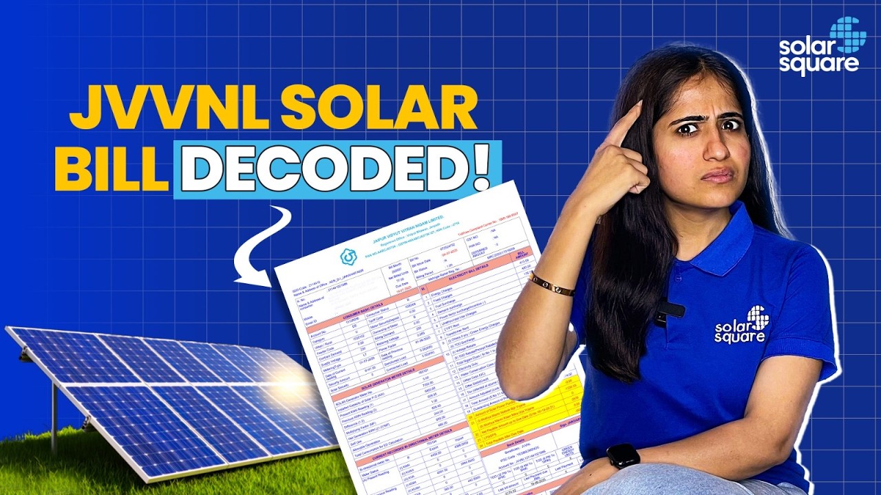 How to Read Your JVVNL Solar Electricity Bill? | JVVNL Solar Meter Bill कैसे पढ़ें?