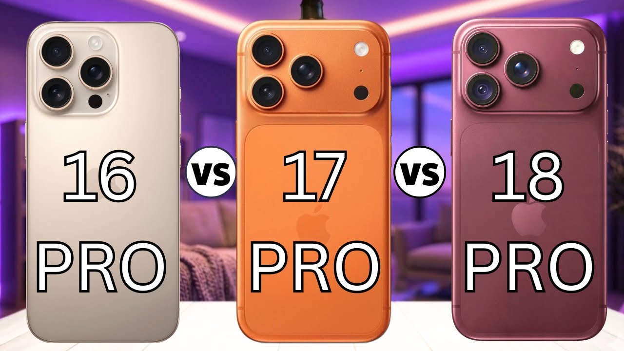iPhone 16 Pro vs 17 Pro vs 18 Pro. Full Comparison