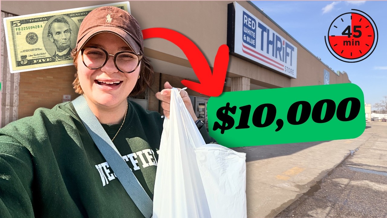 DAY 22 OF TURNING $5 INTO $10,000 BY THRIFTING!