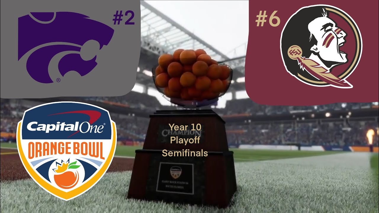 [College Football 25] 2KSU vs 6FSU Yr.10 #15 Playoffs