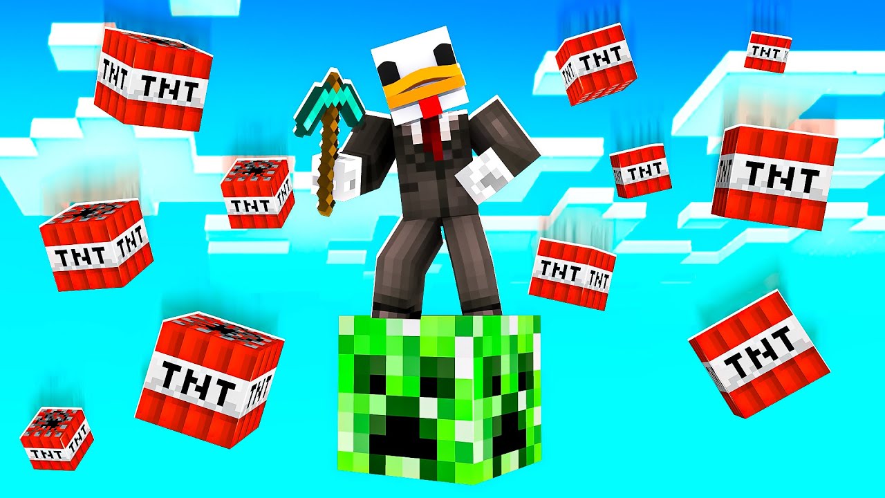 SOPRAVVIVO SOPRA UN SOLO BLOCCO DI CREEPER - Minecraft ITA