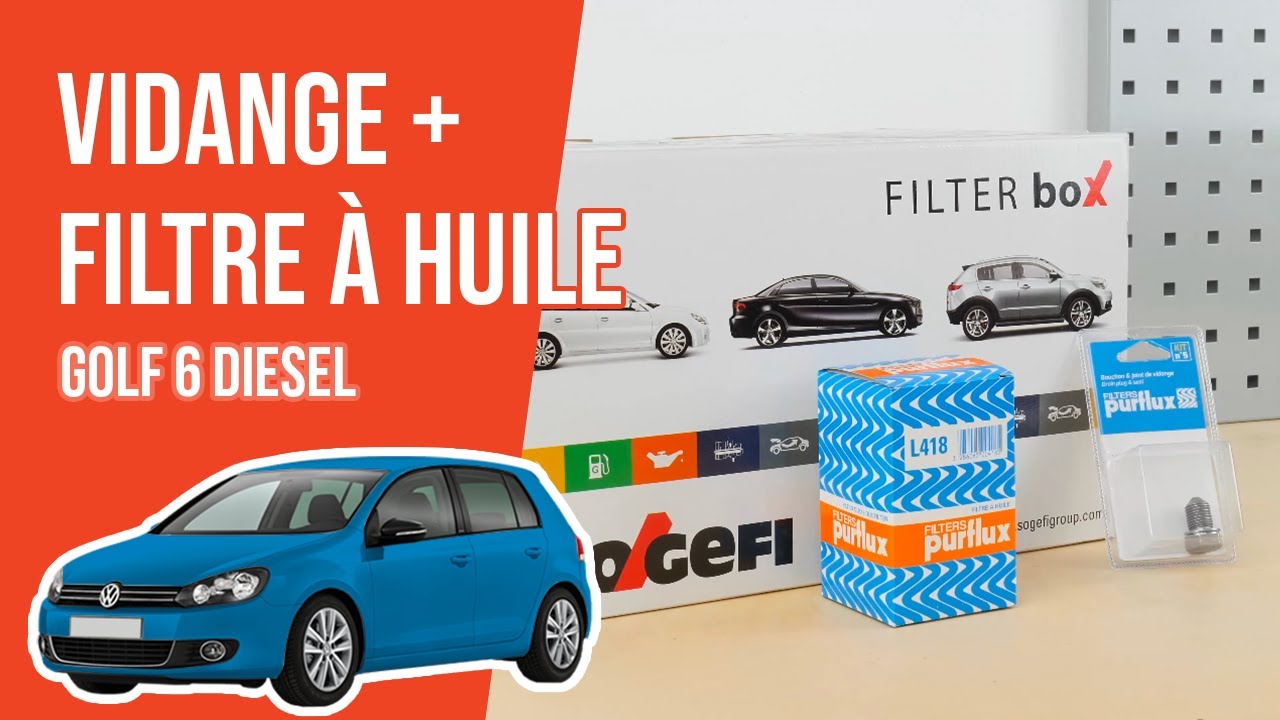 Vidange et changement du filtre à huile Golf 6 1.6 TDI 🛢