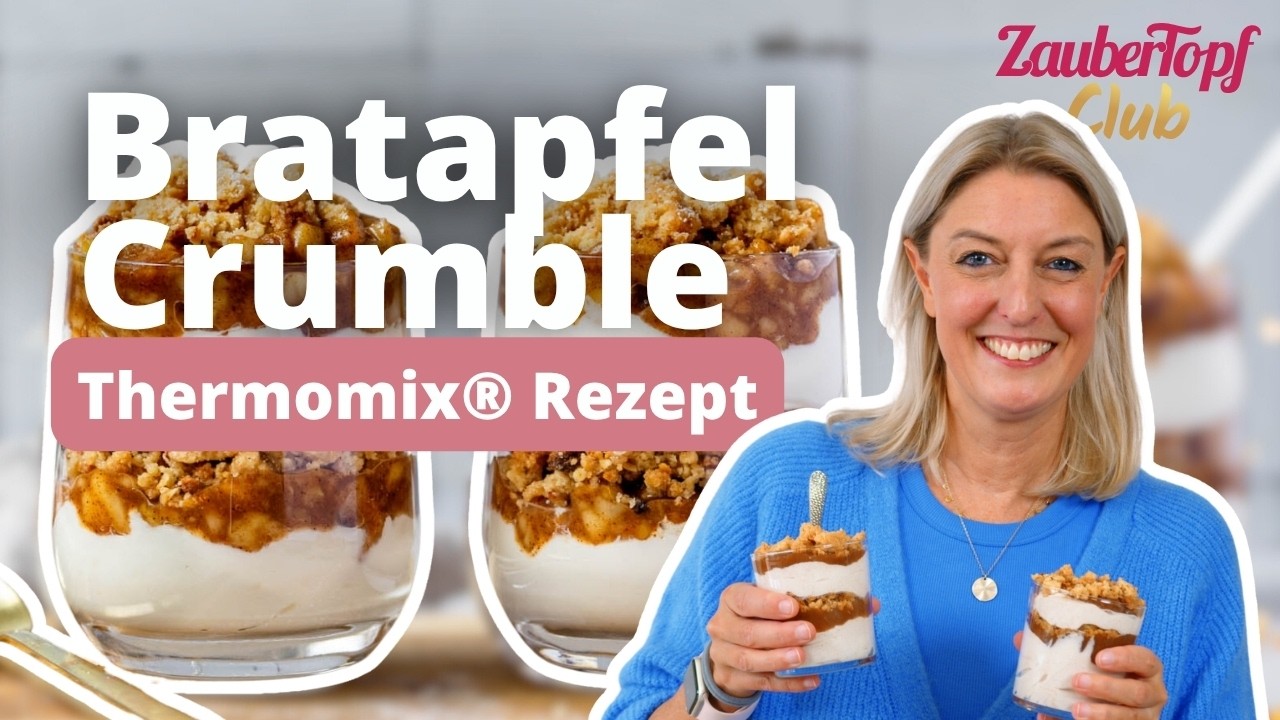 🤩 Dieses Bratapfel-Dessert macht s&uuml;chtig! Himmlisches Schichtdessert! | Thermomix&reg; Rezept