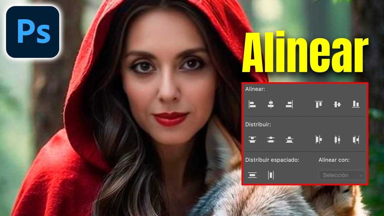 ALINEAR OBJETOS EN PHOTOSHOP CC #photoshop #viral