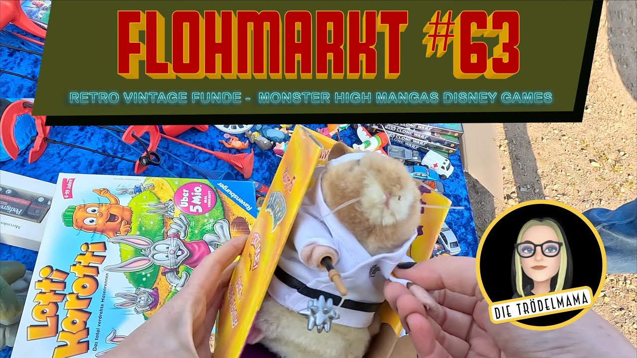 Flohmarkt #63 - Retro Vintage Funde - Monster High Mangas Disney Games - Alles kleine Schätze
