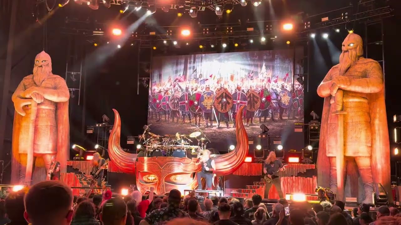 Amon Amarth Raise Your Horns 8.31.25 Isleta Amphitheater Albuquerque New Mexico USA live show gig