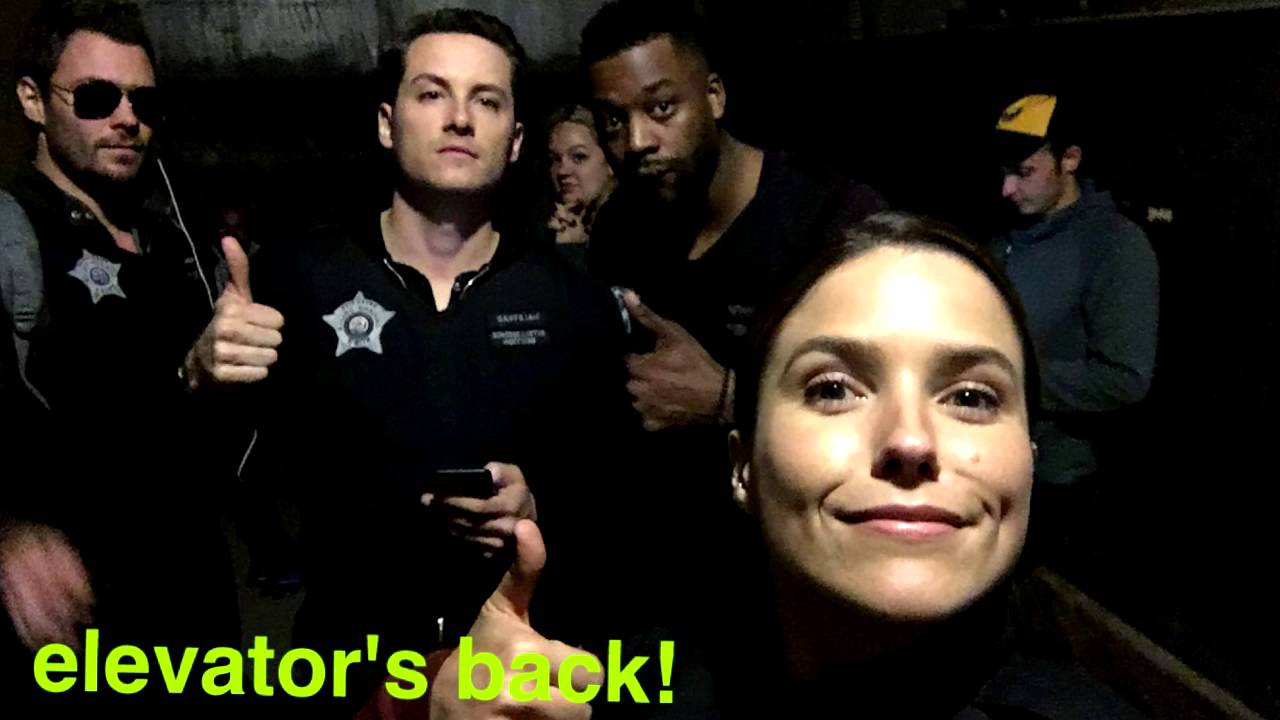 Sophia Bush on the scene Chicago P.D | Snapchat  | October 11 2016