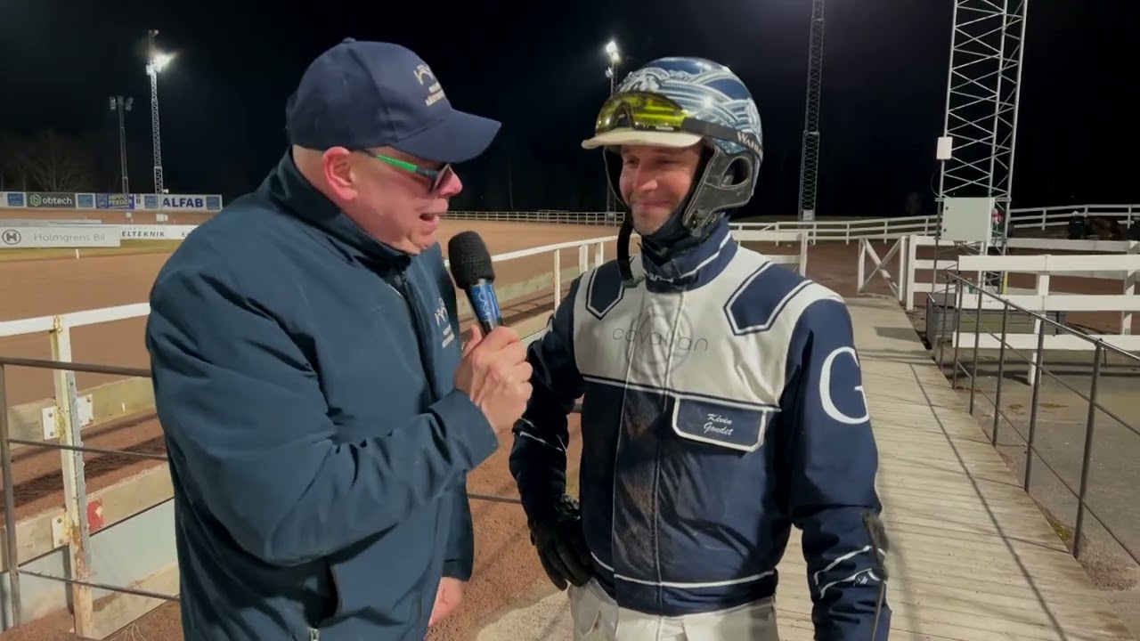 Mantorp Hästsportarena Lopp 10 Segerintervju 260316