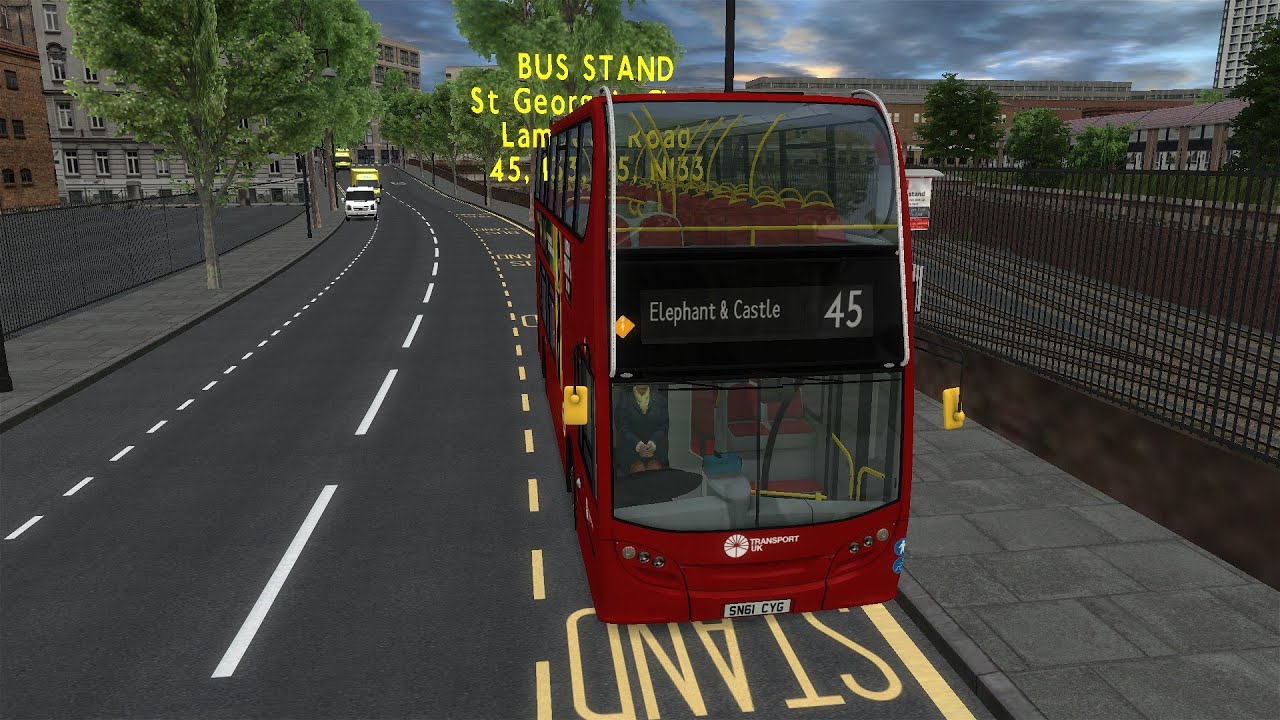 OMSI 2: Route 45 - Clapham Park to Elephant & Castle, Map - Add-On London