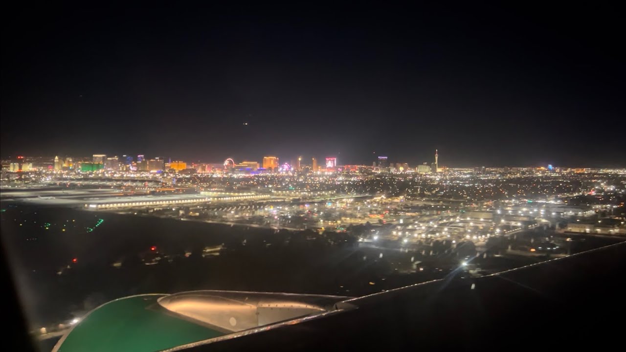 Beautiful Late Night Landing in Las Vegas!