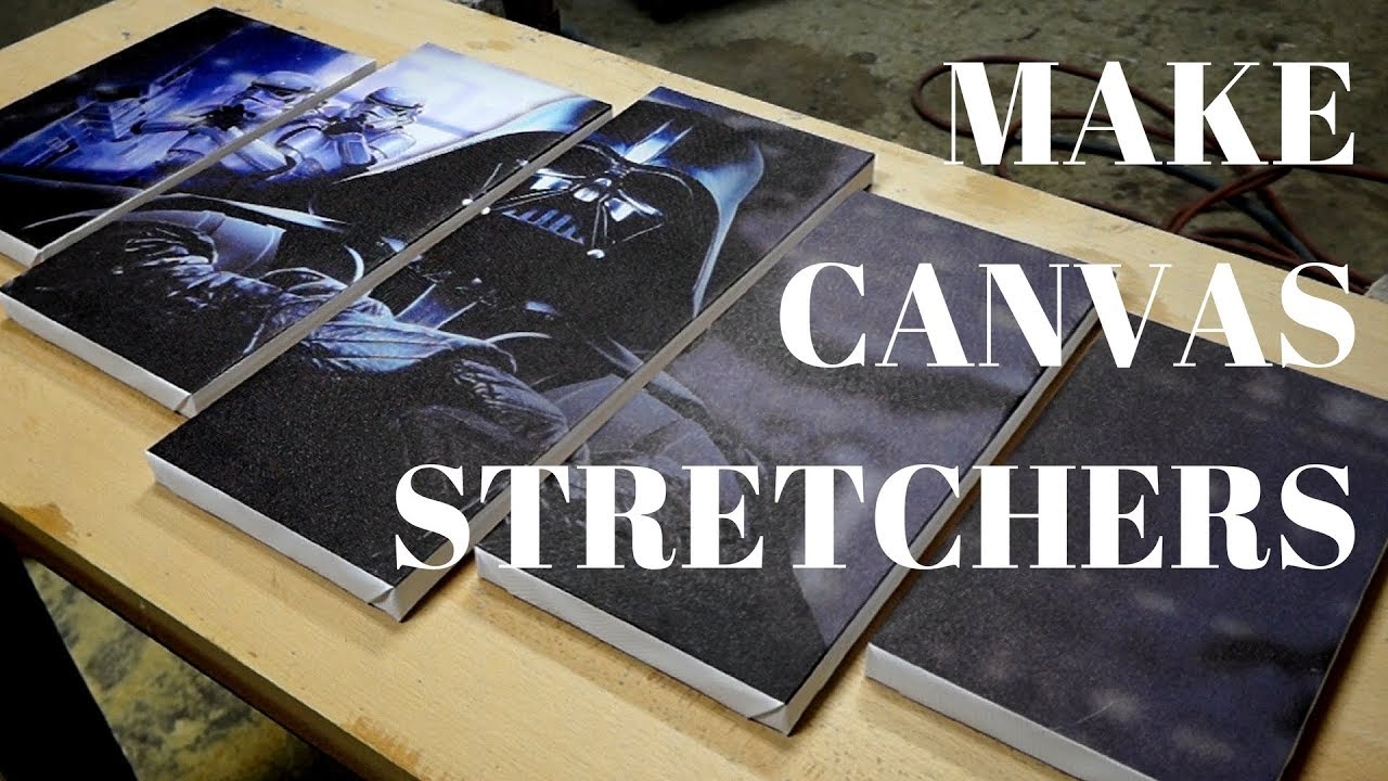 45 min. project - Simple canvas stretchers for cheap eBay canvas