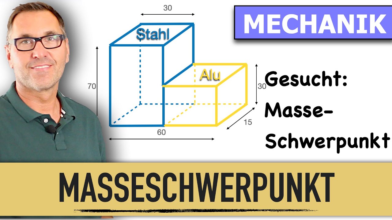 Massenschwerpunkt | Schwerpunkt zusammengesetzter Körper | Masseberechnung | Dichte