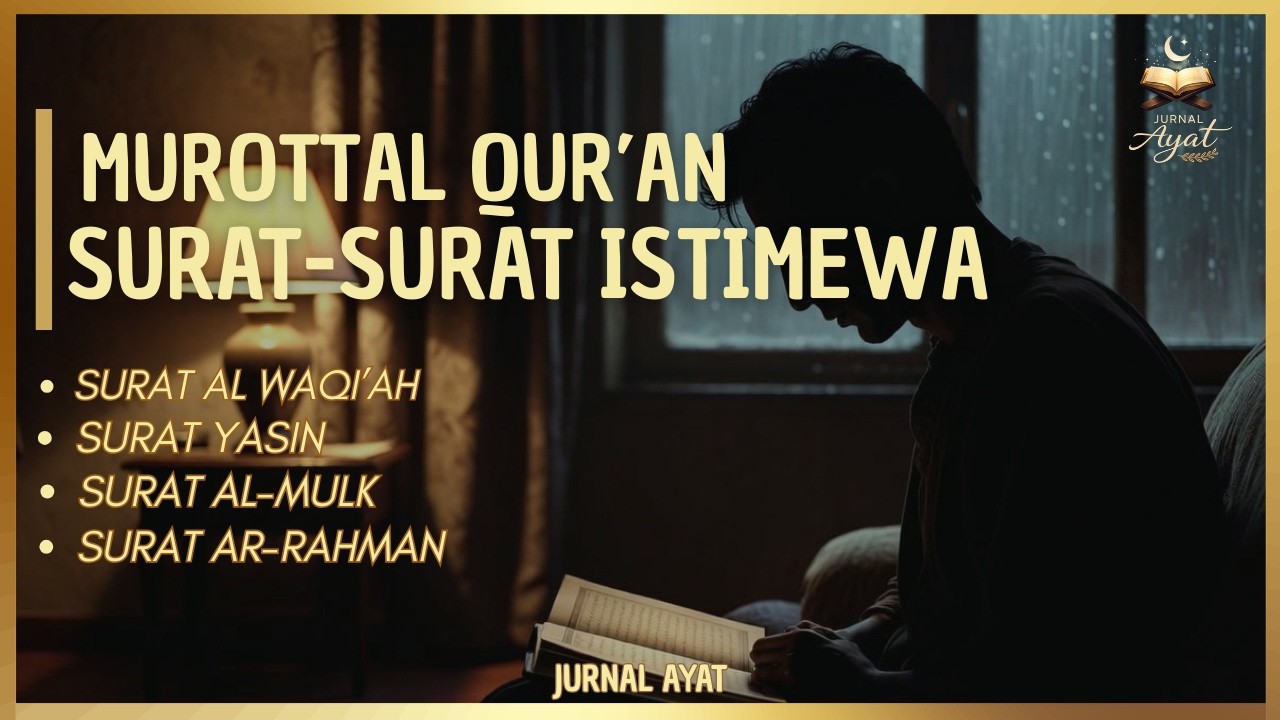 Murottal Merdu Surah Al-Mulk, Ar-Rahman, Al-Waqiah & Yasin | Bacaan Al-Qur’an Penyejuk Hati