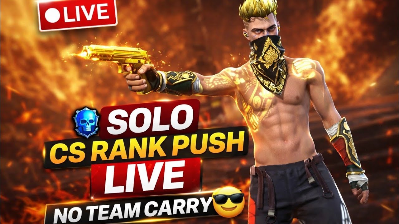 🔴 Solo CS Rank Push LIVE 😎 No Team Carry