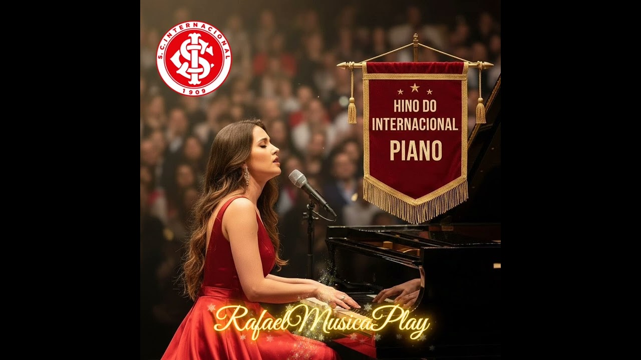 Hino Do Internacional❤️🤍Versão Piano #Internacional #RafaelMusicaPlay