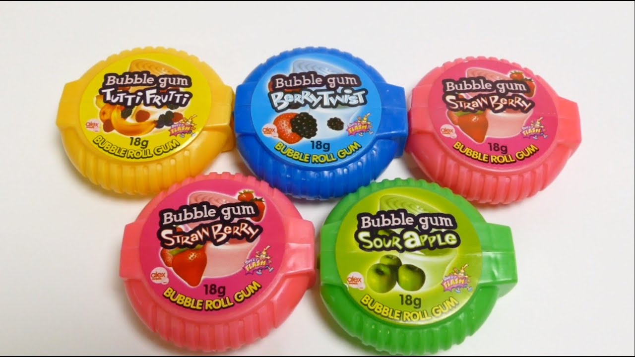 Bubble Gum Rolls - 5 Flavors Mix