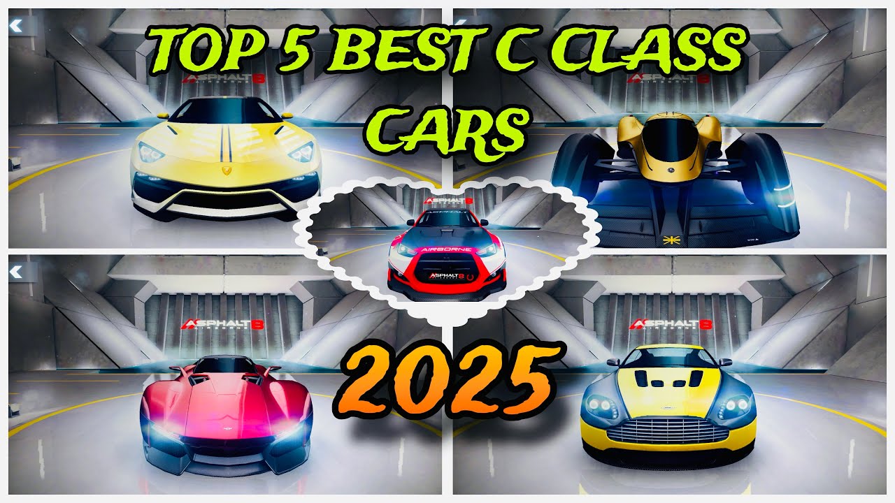 5 лучших автомобилей C-класса для многопользовательского режима и режима Gauntlet: Asphalt 8 2025...