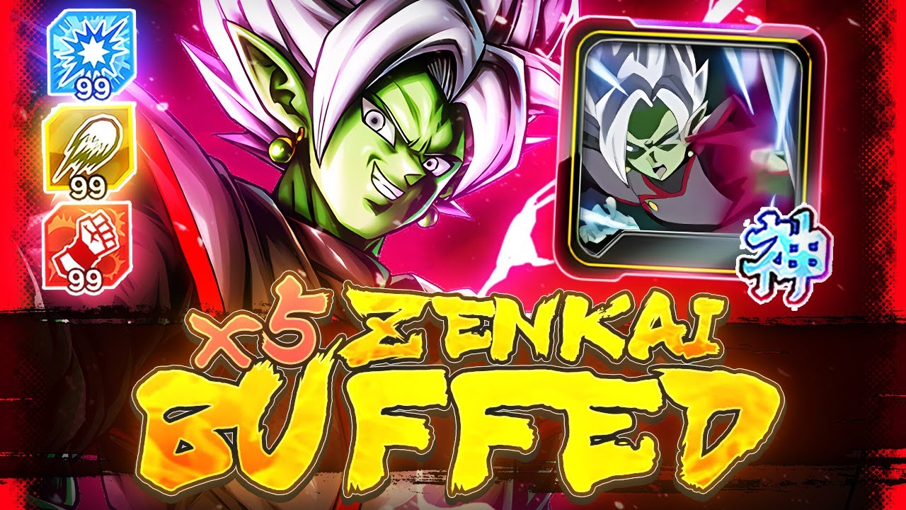 HOLY DAMAGE PEOPLE! FUSION ZAMASU WITH 5X ZENKAI BUFFS SHREDS EVERYTHING! | Dragon Ball Legends