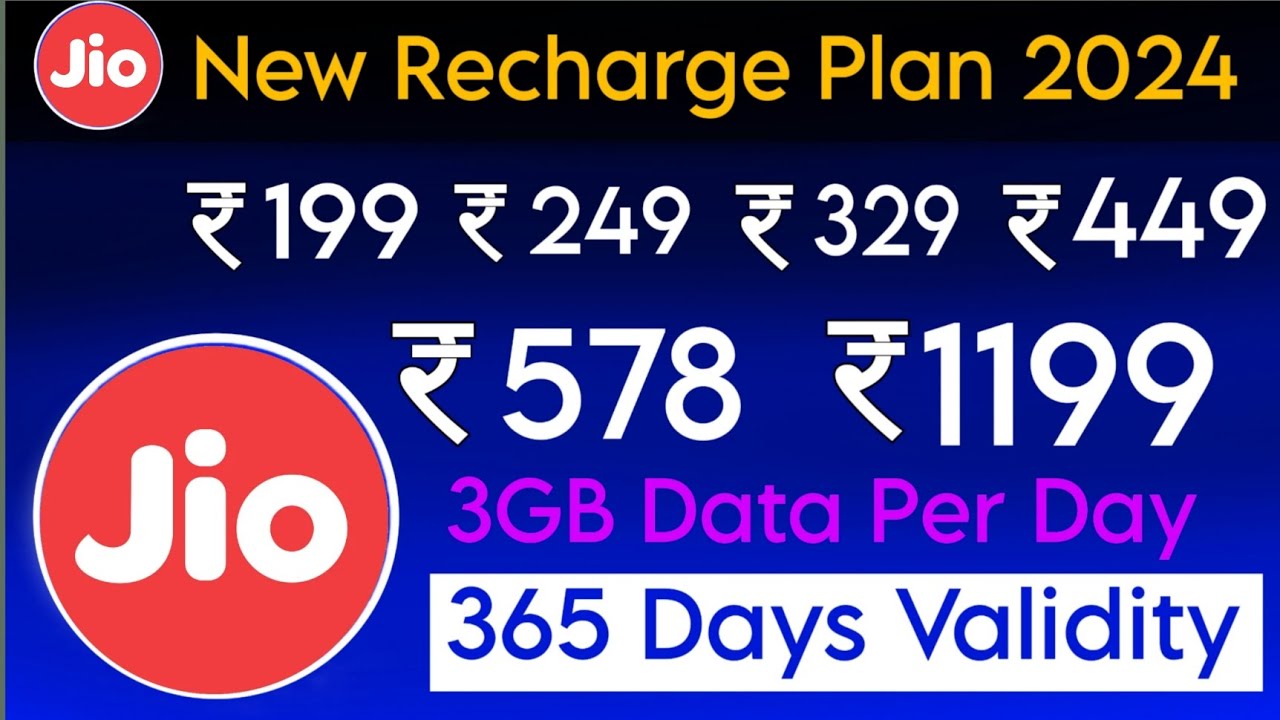 Jio new recharge plans 2024 | jio new recharge offers list 2024 | jio 28 days  recharge