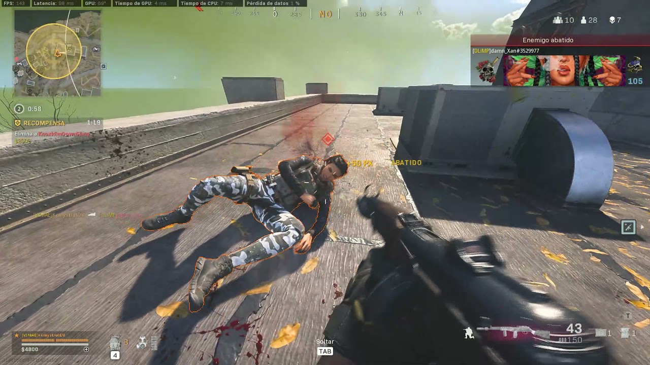 Solo contra el mundo en Warzone #30, 20 kills, 6504 de daño, 3er lugar