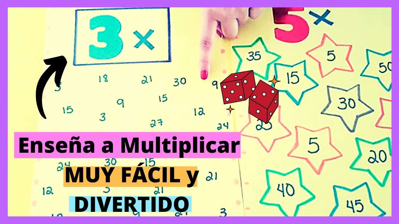 🎲 Juego DIVERTIDO  para APRENDER a MULTIPLICAR 🏅 Actividad para Trabajar la Multiplicación