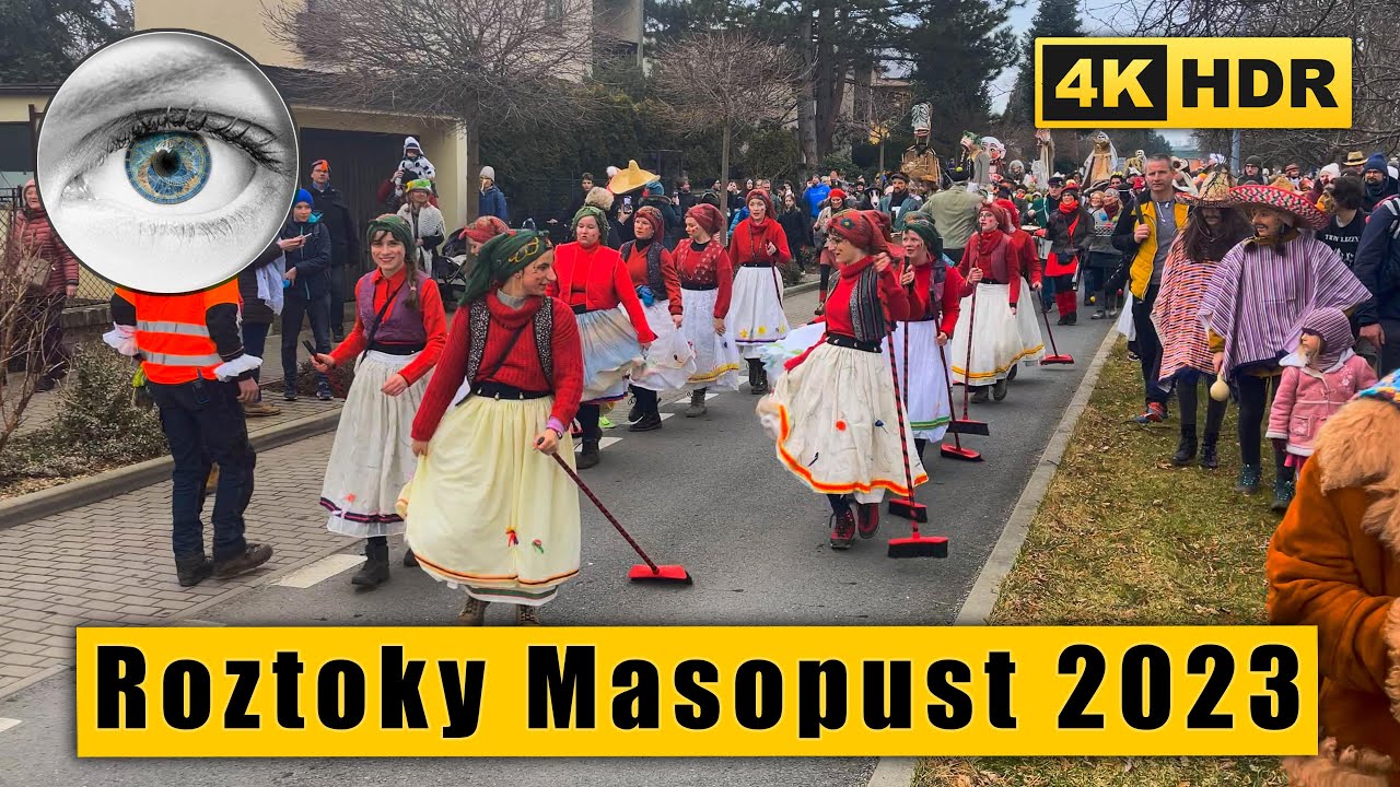 Roztoky Masopust 2023 - The biggest Carnival celebration in the Czech Republic 4K HDR ASMR