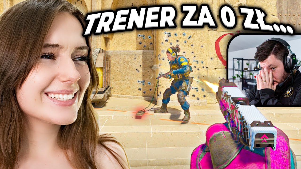 Trener uczy STREAMERKĘ grać w CS 2!