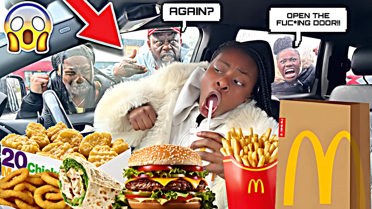 LOCKING MY FAMILY OUT THE CAR AND EATING THEIR ORDERS *gone wrong* 😱